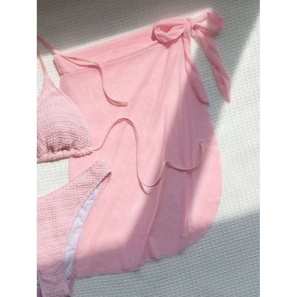 Summer cute camisole neck-hanging bikini youthful beachside surfing female swimmer C260207