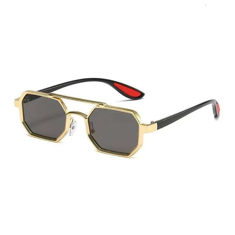 New Vintage Square Sunglasses Women Men Rectangle Sun Glasses Polygon Eyewear Oculos De Sol for Male Female Eyeglasses Y260207