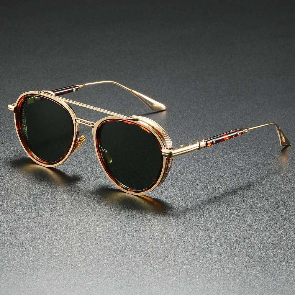Exquisite Sunglasses Men 2025 New Brand Designer Round Pilot Punk Sun Man Unisex Luxury Glasses Lentes De Sol Hombre Y260207
