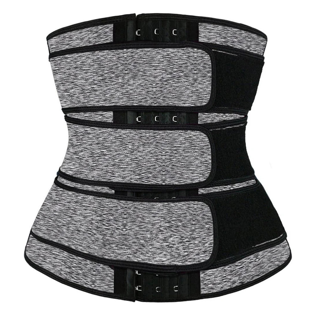 Women Waist Trimmer Tripple Belts Waist Trainer Shaperwear Tummy Control Slimming Fat Burning For Postpartum Sheath Belt 260207