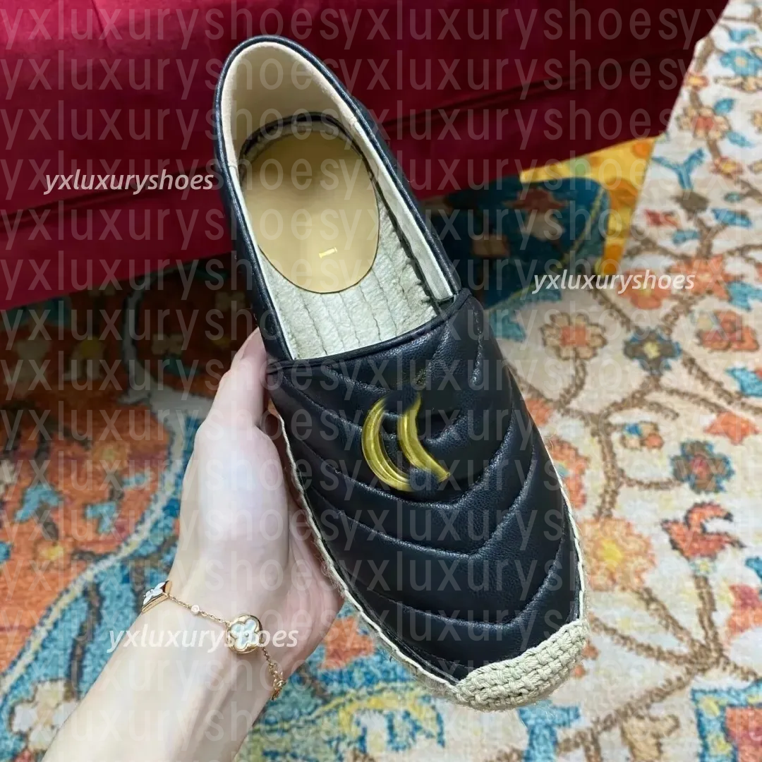 Designer Italy new letter linen canvas casual women's shoes comfortable breathable rubber non-slip sole women's shoes outdoor travel luxury fisherman shoes 4colors