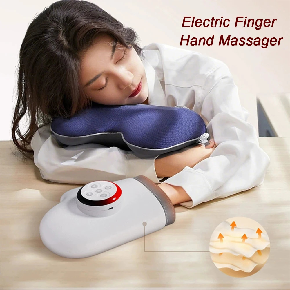 Electric Hand Massager Air Pressure Kneading Wrist Massager Gas-bag Finger Massage Glove Compress Acupoint Finger Masajeador 260129