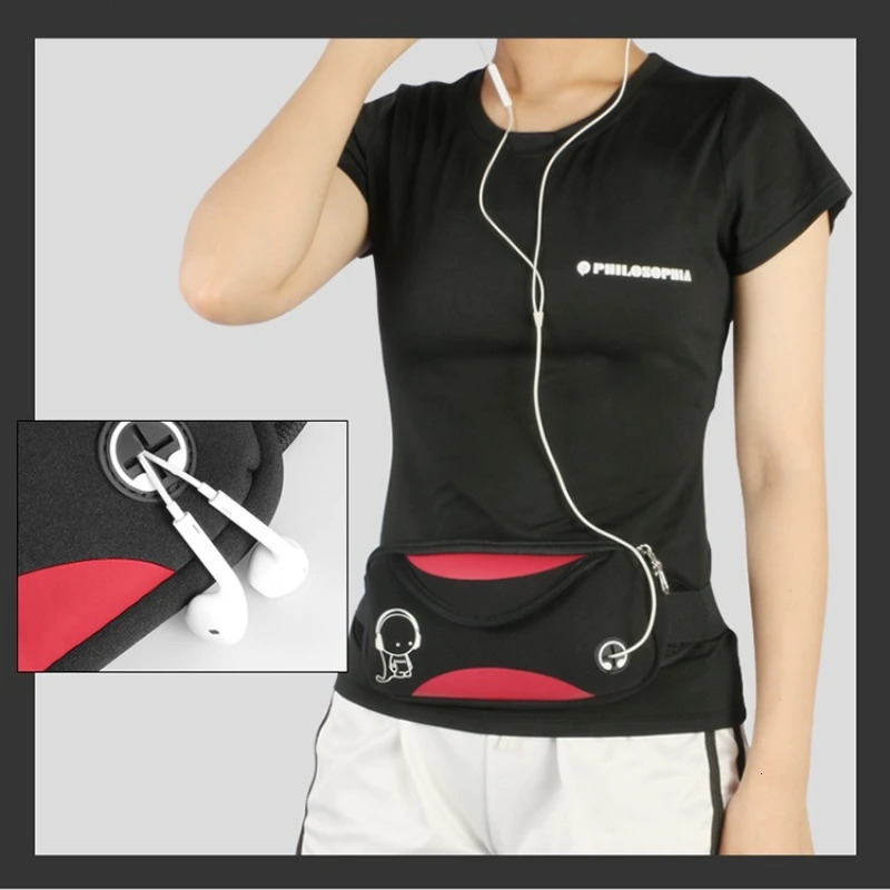 HAISSKY Outddor Running Bags Set Waist PackArmband Pouch Men Women Fitness Zipper Phones Earphones Keys Phone Storage Bag w251218