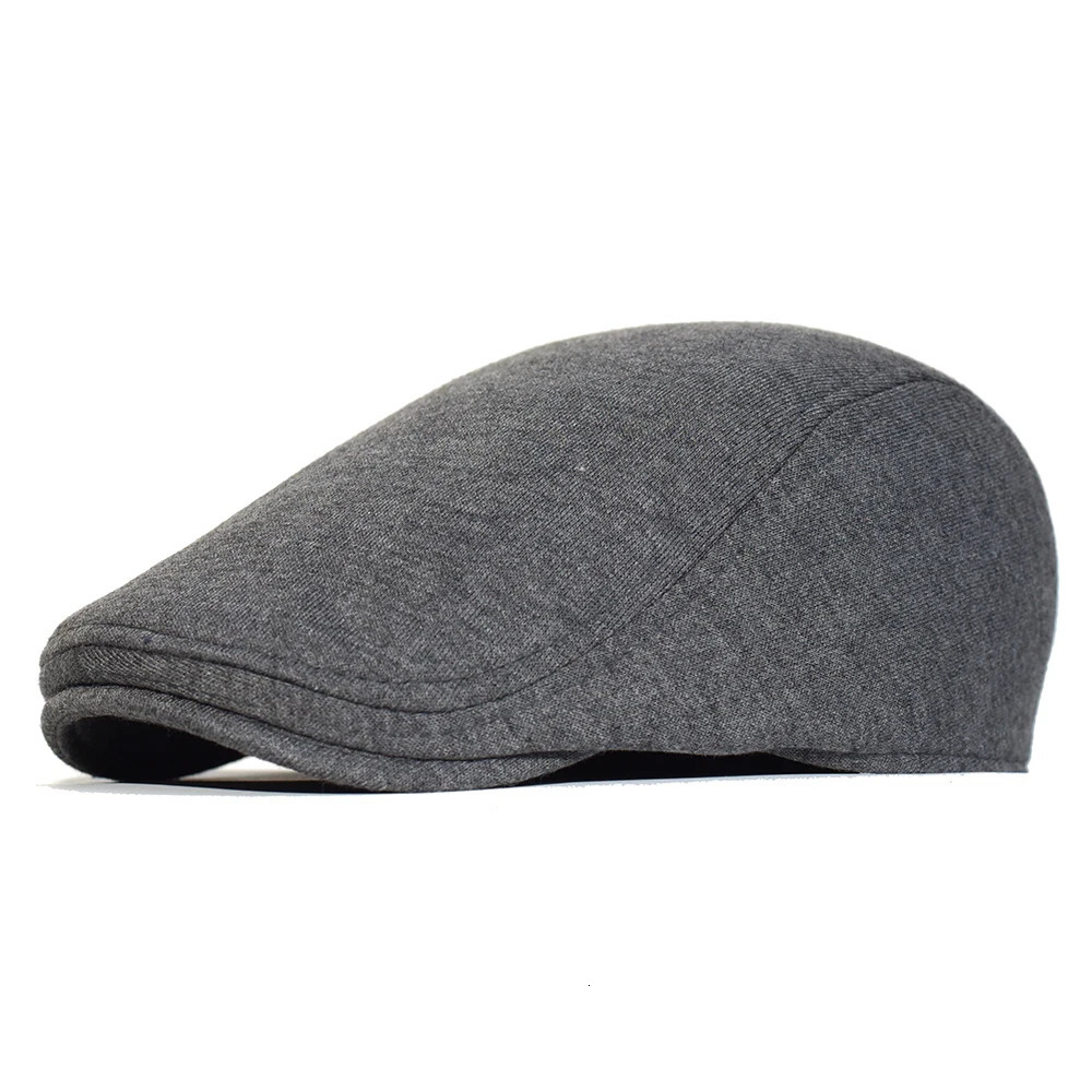 Cotton sboy Caps Men Women Hat Soft Casual Beret Solid Unisex Retro Hat Driver Flat Cap The waiter Cap 260205