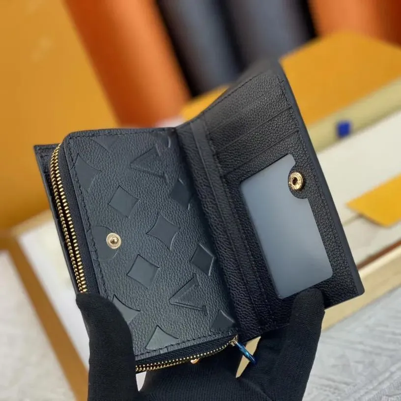 Designer wallet Brown flower wallet rosalie victorine Women coin purse card holder keychain Man Designer purse Key CardHolder small wallets