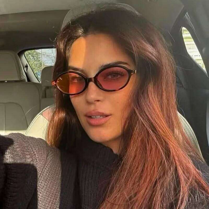 Fashion Oval Simple Literary Women Retro Small Frame Commuting Luxury Brand Design Travel Sunglasses UV400 Y260207