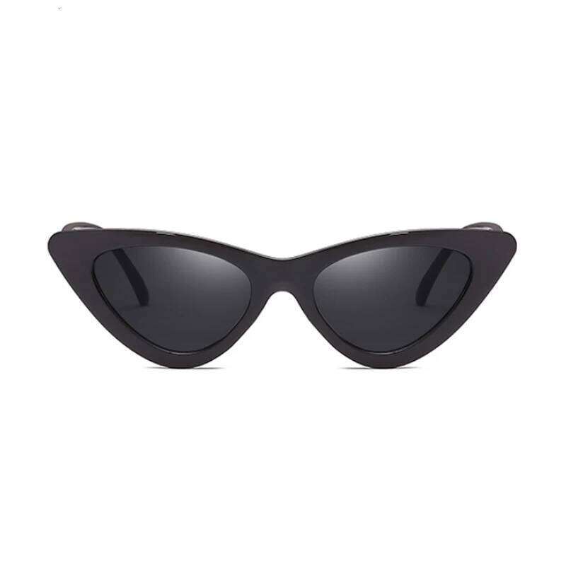 Sexy Cat Eye Sunglasses Woman Brand Designer Mirror Black Triangle Sun Glasses Female Lens Shades for Ladies Eyewear UV400 Y260207
