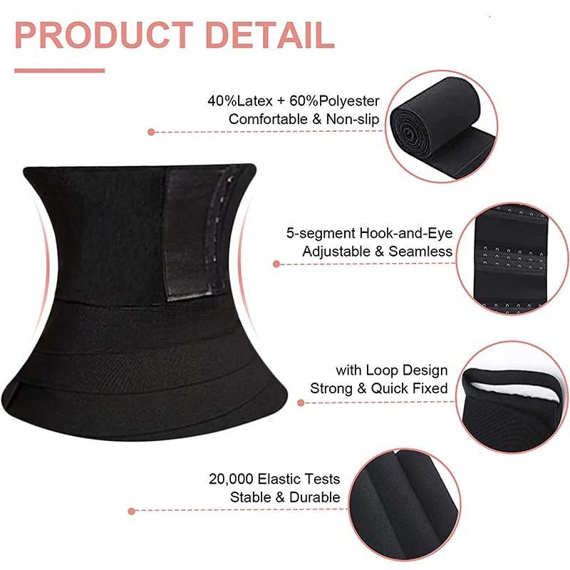 Buckle Bandage Wrap Adjustable Waist Trainer Tummy Slimming Belt Lumbar Support Corset Workout Belly Trimmer Sheath Shapewear 260207