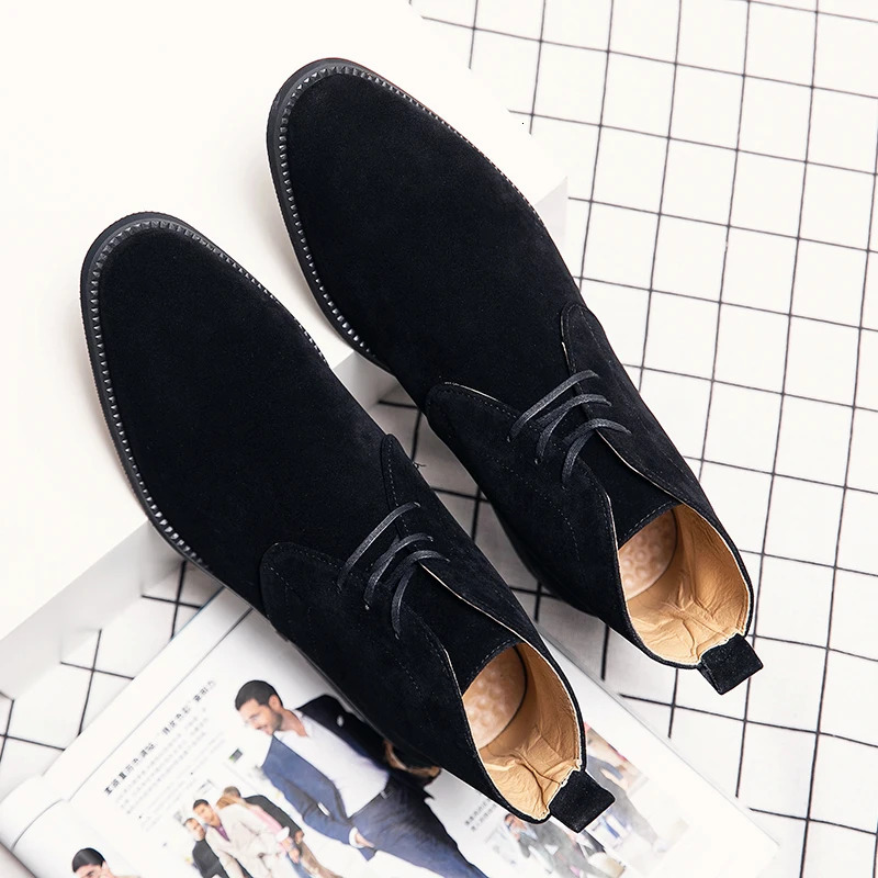 Golden Sapling Mens Chelsea Boots Retro Leather Shoes Casual Business Party Boot Men Leisure Formal Footwear Western Style Shoe 260208