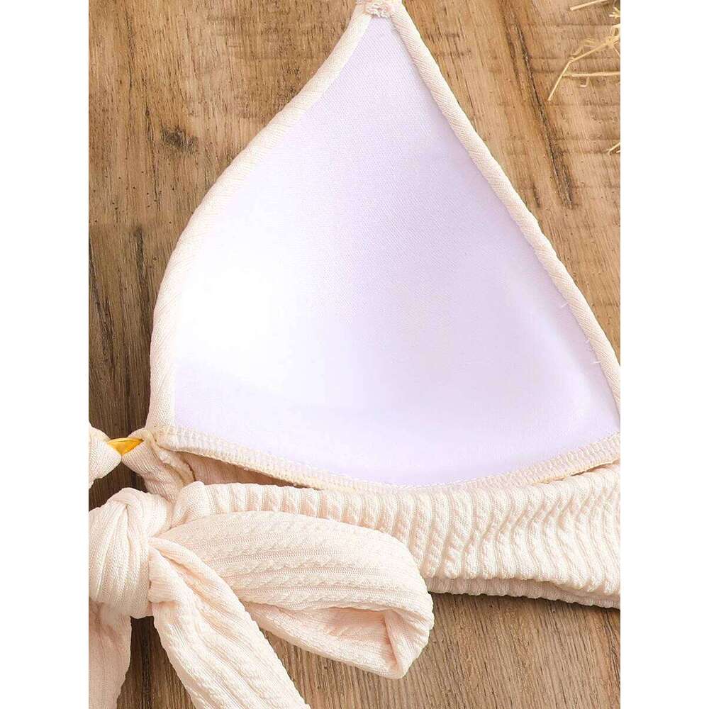 2025 Halter String Ring Link Bikini Women Swimwear Female Push Up Swimsuit Bathers Bathing Swimming Suit Beachwear Summer C260207