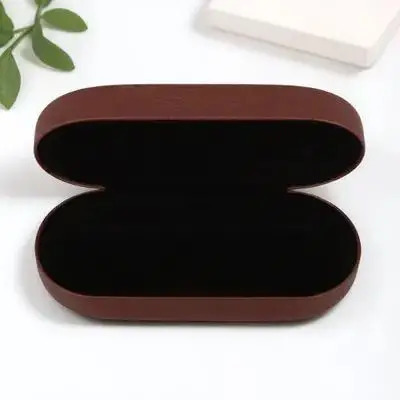 Large Capacity Case Hard Eyeglass Case Hiking Shell Pu Travel Eyewear Protector For Oversized Sun Glasses Brown 260107