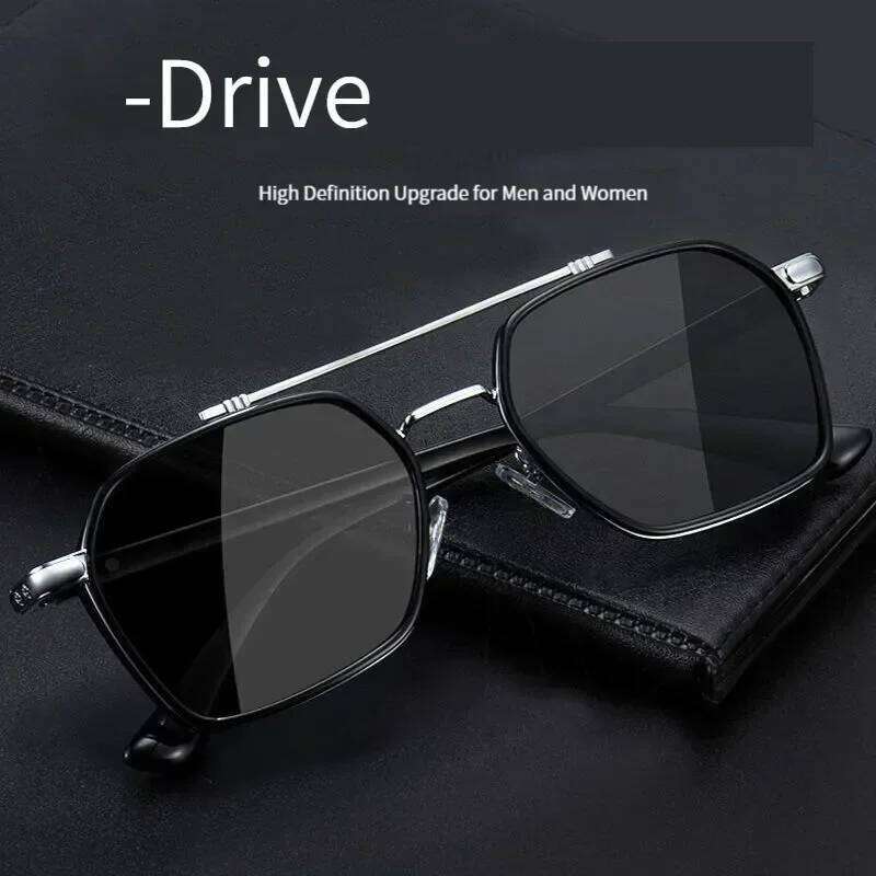 Intelligent Photochromic for Men Professional Day Night Driver Sunglasses UV400 Retro Luxury Design Glasses Vintage Y260207