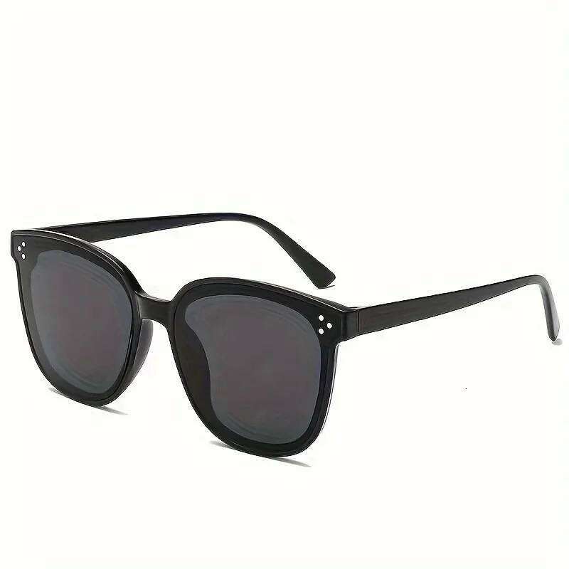 2PCS Korean Version Men Women Fashion Sunscreen Sunglasses Big Face Slimmer Look Anti-Ultraviolet Sunglass Y260207
