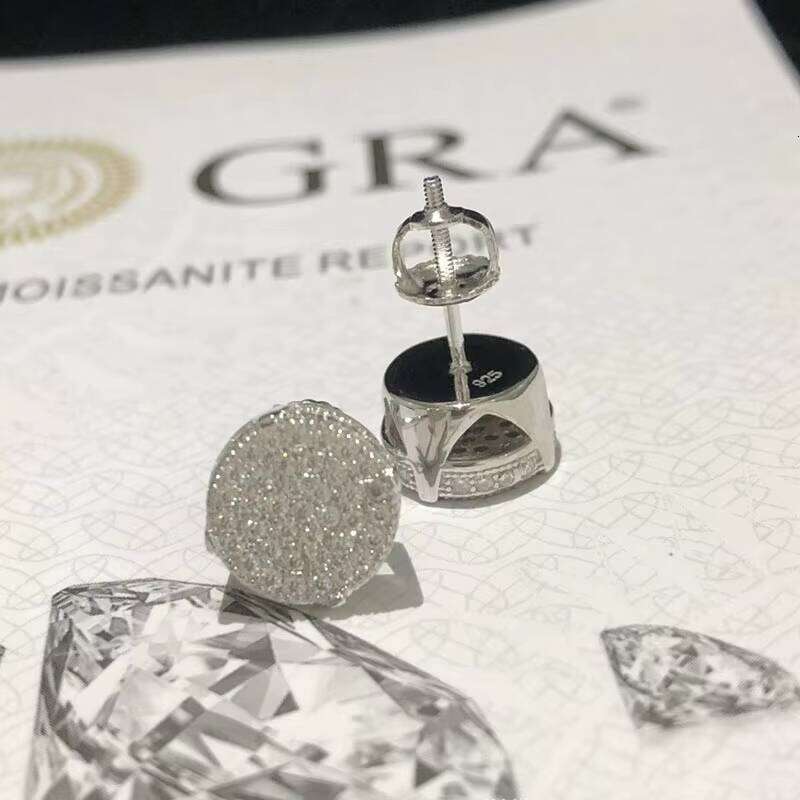 Luxury Jewelry 925 Sterling Silver VVS Moissanite Earrings For Women