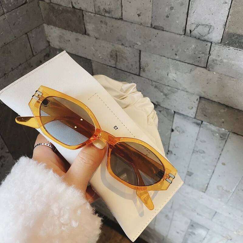 Vintage Black Square Sunglasses Woman Luxury Brand Small Rectangle Sun Glasses Female Gradient Clear Eyewear Oculos De Sol Y260207