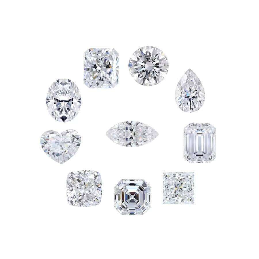 1Ct 2Ct 3Ct 5Ct Synthetic Diamond Earrings Stud S925 Platinum Plating Fine Jewelry