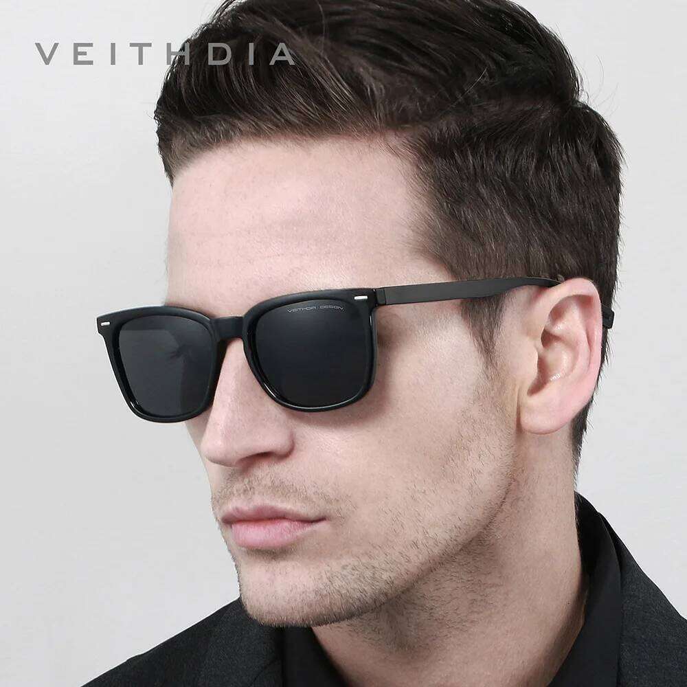 VEITHDIA Fashion Classic Polarized Men's Sunglasses,Driving Eyewear For Male, UV400 Protection Photochromic Sun Glasses 7508 Y260207