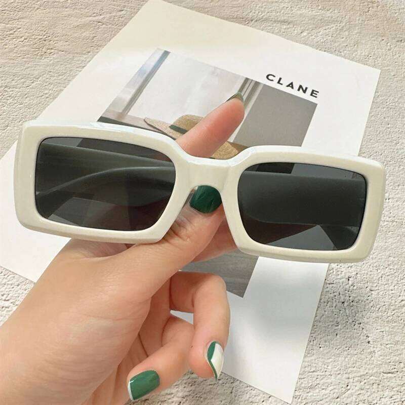 New Vintage rectangle Sunglasses Women Men Square Pc Frame Sun Glasses Female Brand Retro Shades Fashion Oculos De Sol for Male Y260207