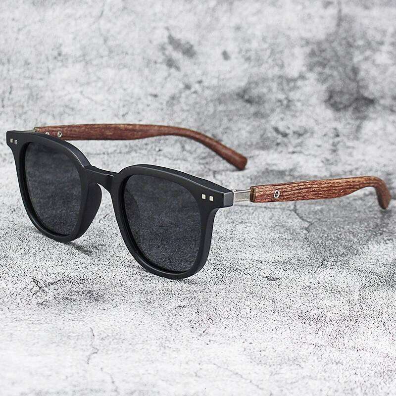 New Arrival Men Vintage Wooden Frame Sunglasses Classic Brand Sun Glasses Coating Lens Driving Eyewear for Men/women Y260207