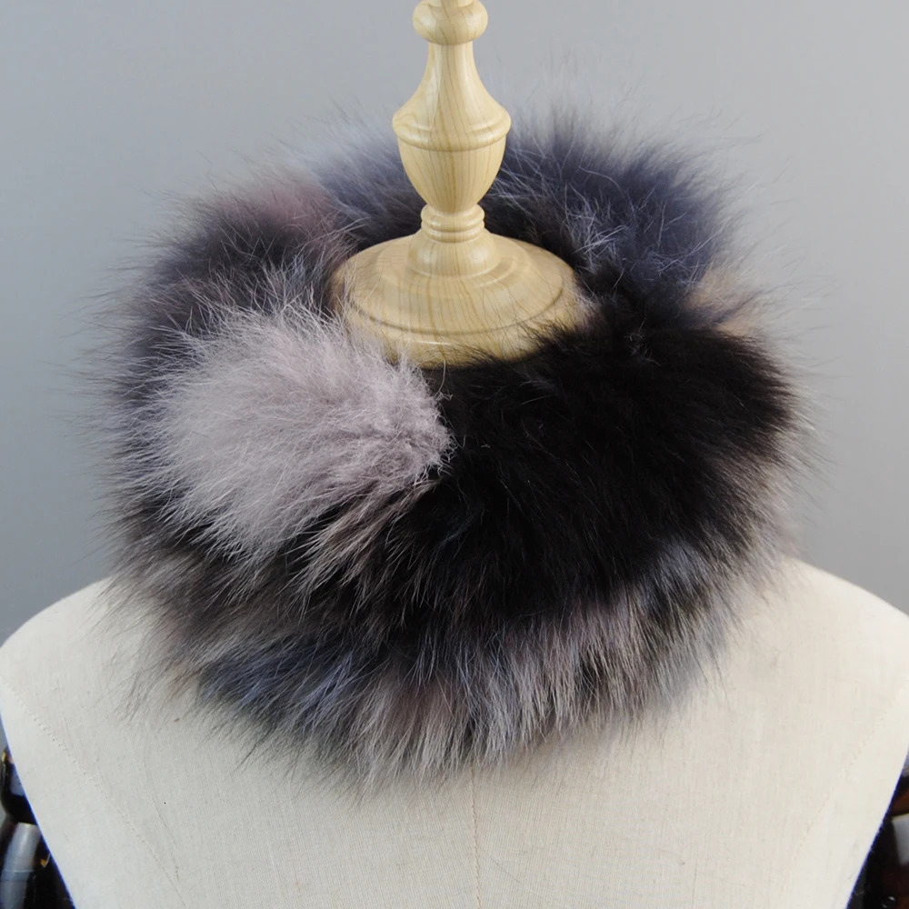 Womens Winter Warm Real Fox Fur Scarf Fur Headbands Fox Fur Scarves Neck Warmer Good Elastic Natural Fur Mufflers 260107