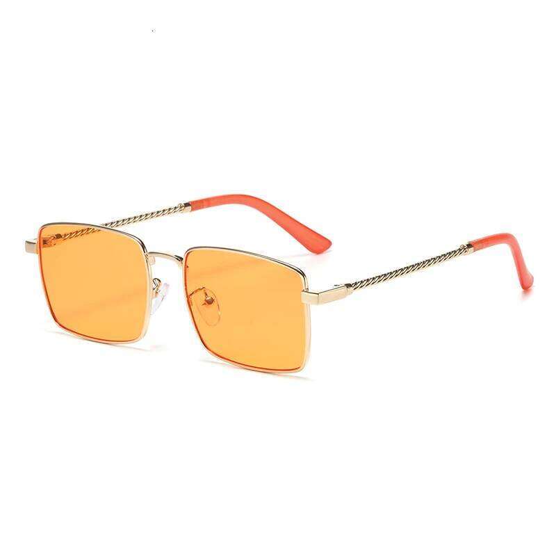 New Metal Square Frame Anti-uv Fashion Sunglasses Suitable For Both Men And Women High-end Glasses 7132 Y260207