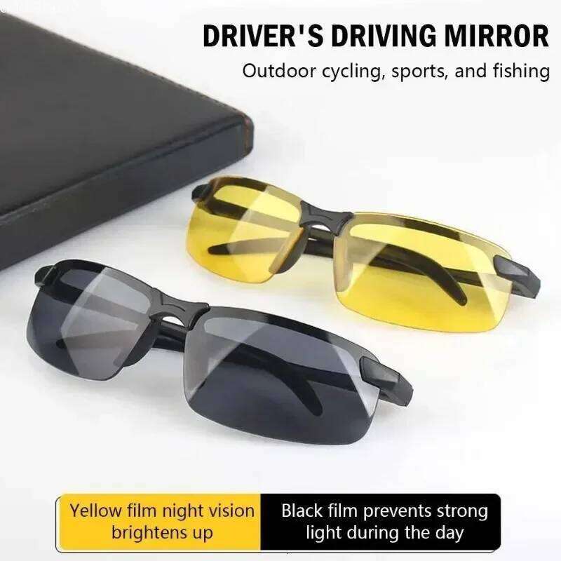 Sunglasses Men UV400 Sun Goggles Outdoor Sport Eyewear Fishing Sunshades Glasses Y260207