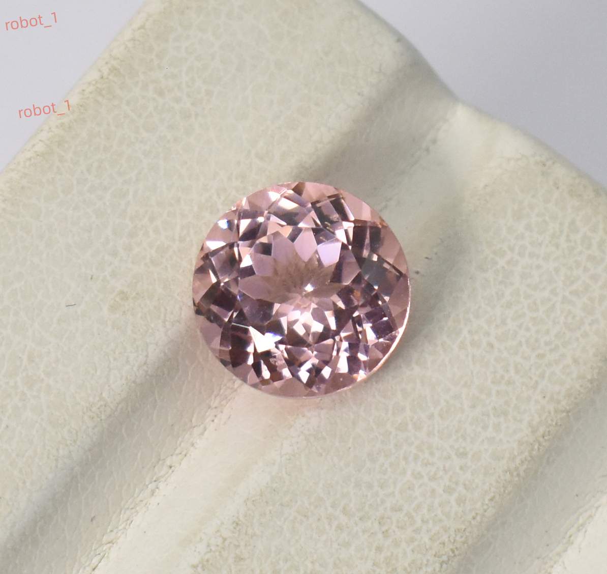 Pink Morganite Diamond Cut Gemstone 3 mm 4 mm 5 mm 6 mm Calibrated Lab Grown Morganite Corundum Loose Gemstone for Jewelry