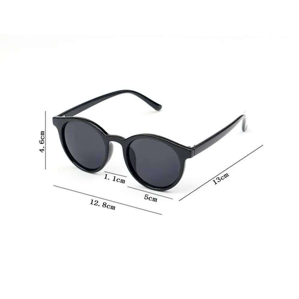 Cute UV400 Streetwear Outdoor Product Sun Glasses Trend Circular Children Sunglasses for Boys and Girls Y260207