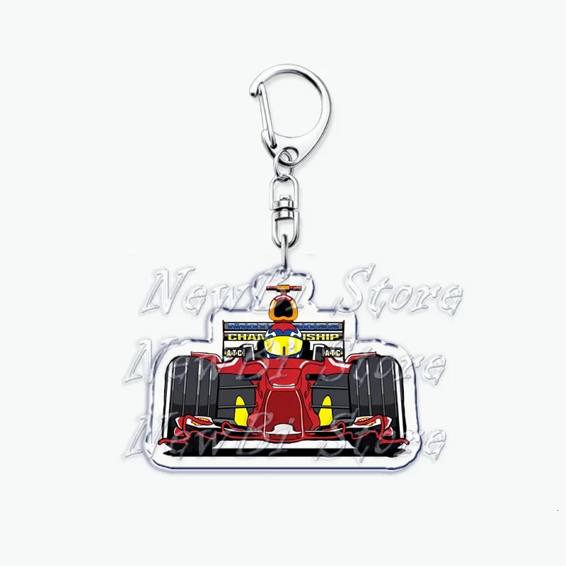 Super Cool Car Racing Keychains Pendant Keyring for Accessories Bag Key Chain Ring Jewelry Fans Friends Gifts 251218