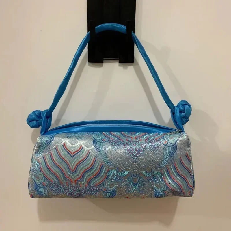 Fashion Chinese Style Silk Bag Women Handbag Japanese Hand Embroidery Cheongsam Female Cosplay Bags Clutch Purses 260208