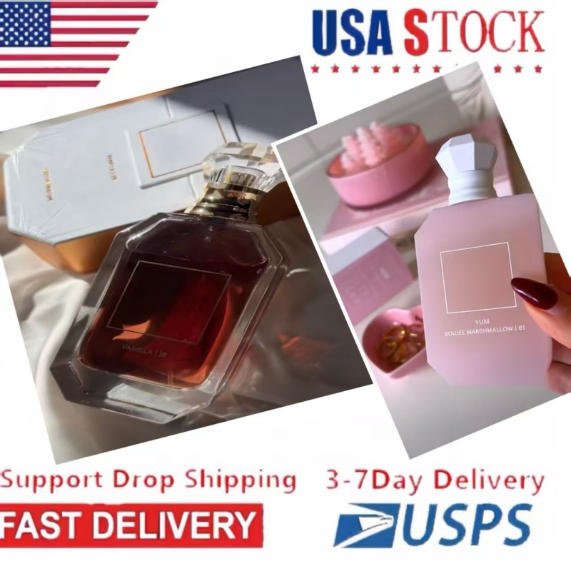 USA 3-7 Days Deliver Vanilla 28 Perfume Marshmallow 81 Yum Pistachio Gelato 33 Candy Rock Sugar 42 Fragrance 100ml Long Lasting Smell Cologne Spray
