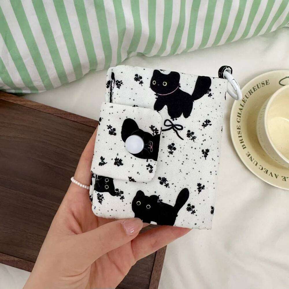 Cute Design Coin Purse Simplicity Style Catoon Pattern Korean Fashion Wallet Multi-layer Portable Size Card Holder Daily Carry Y260206