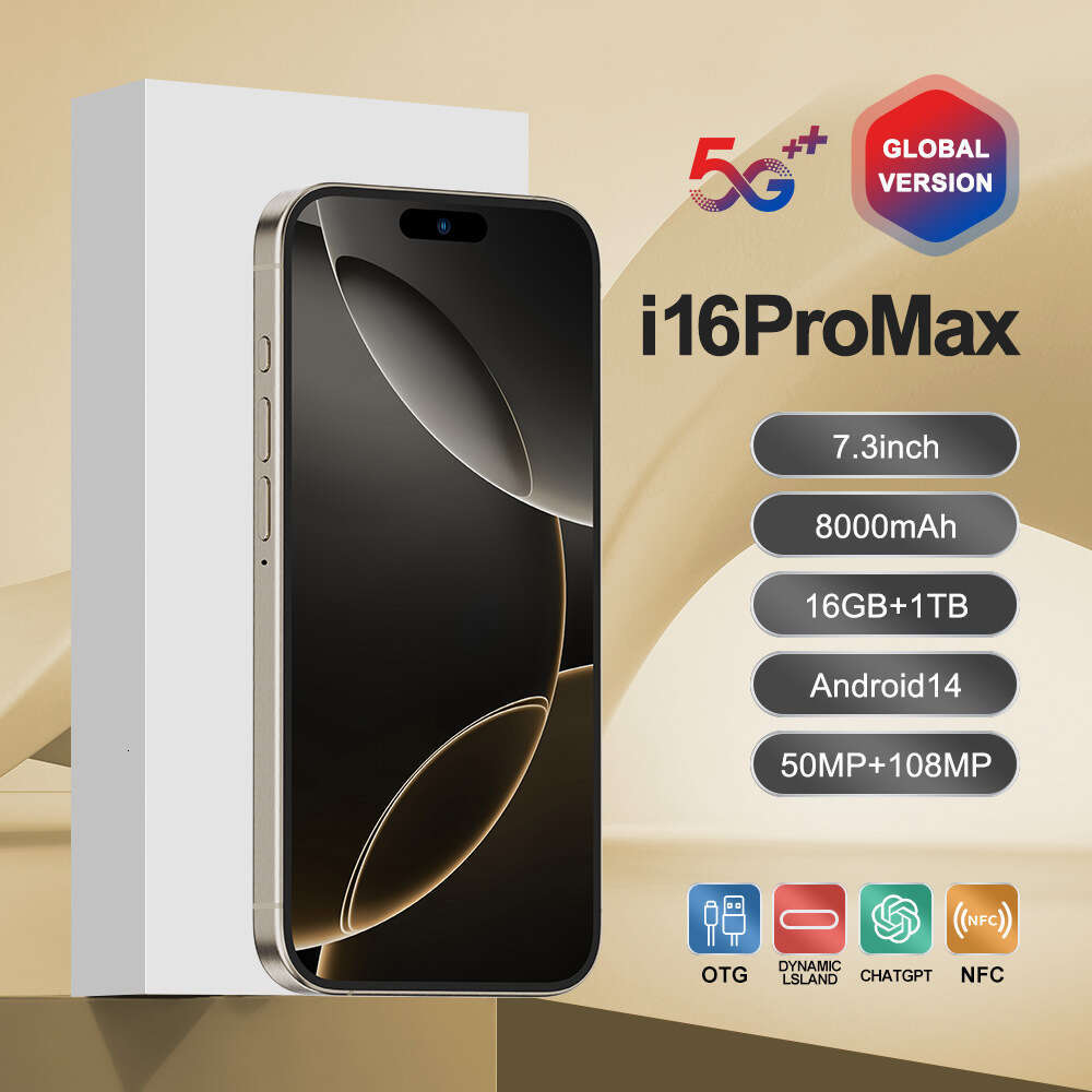 Famous brand cross-border i16 ProMax smartphone 16+1T Android smartphone foreign trade factory OEM (explosive model) CKS