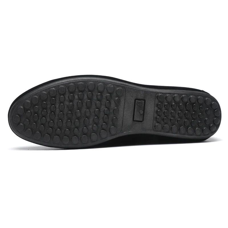 Spring and summer leisure fashion pea shoes suede horse bit buckle lazy comfortable trend black work 260121 - view 3