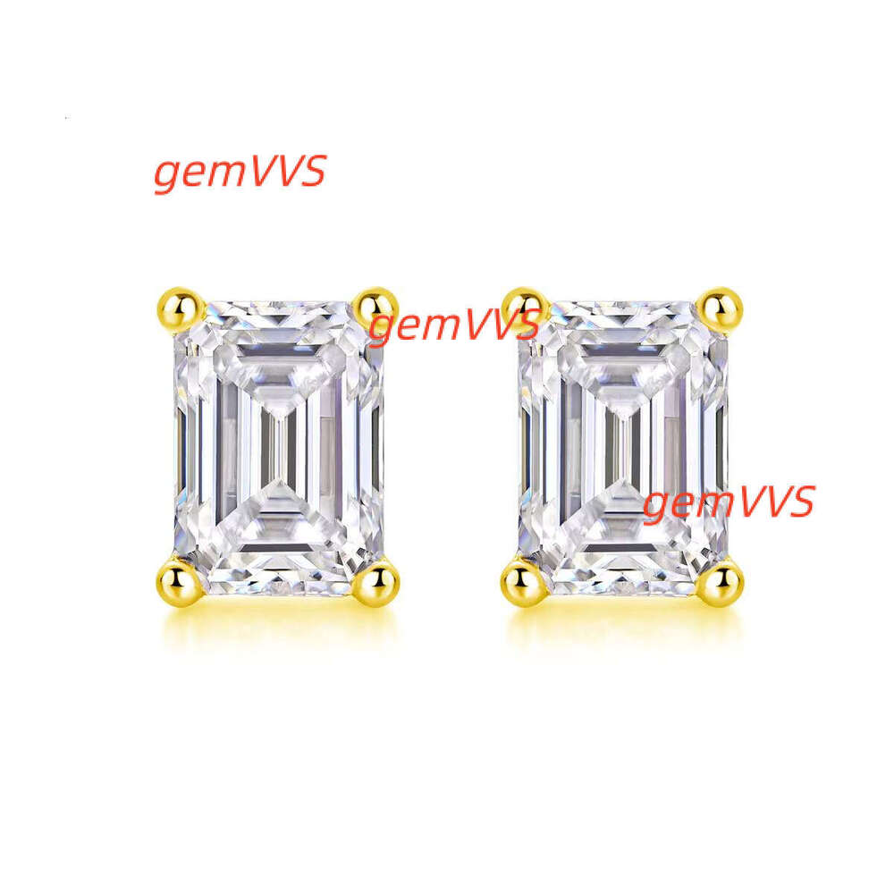 Hoop-Shaped Earrings In Silver 925 With VVS D Color Stones And Moissanite Jewelry For Women