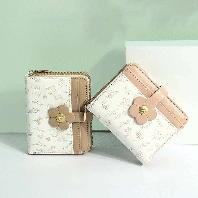 Womens Wallet, Compact and Small RFID Blocking Bifold PU Leather Card Holder, Mini Purse with Coin Pocket for Ladies Y260206