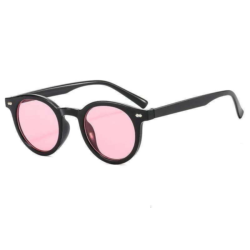 Fashion Small Style Round Sunglasses Clear Tinted Lens Brand Design Party Show Vintage Sun Glasses Man/Women Oculos De Sol Y260207