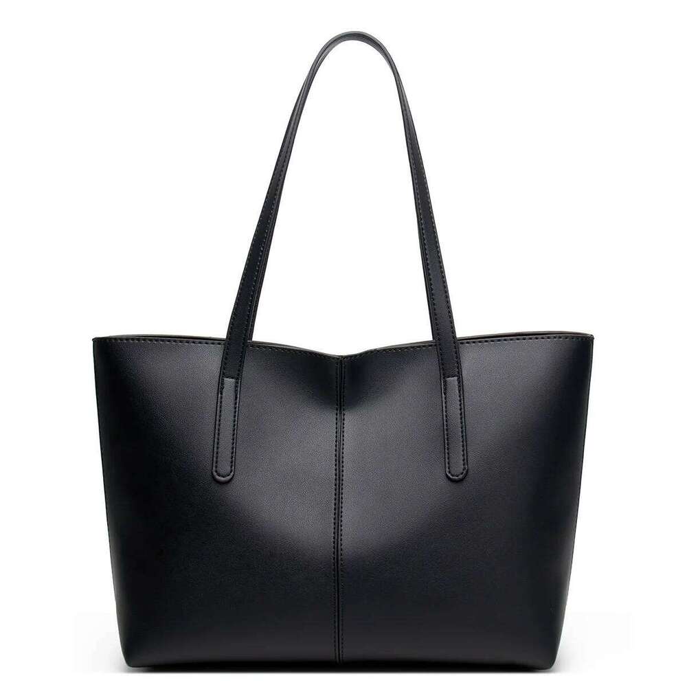 Large-Capacity Fashionable Solid-Color New Style Women's Versatile Minimalist Shoulder, Handheld & Tote Bag C260207