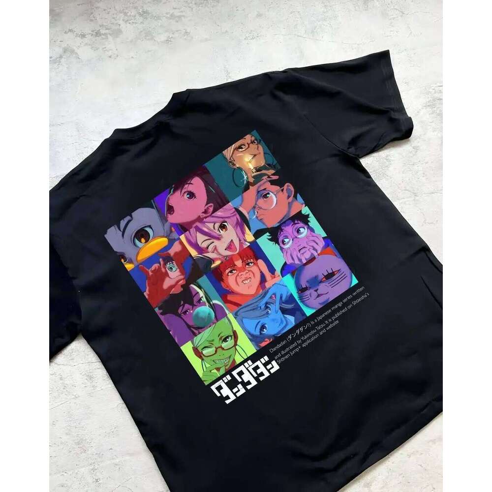 Dandadan T-Shirt Women Men Oversized Y2k Short Sleeve Funny Anime Pure Cotton Casual Harajuku Streetwear Female Male Clothing C260207
