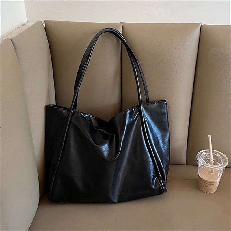 Women Tote Fashion Underarm Pouch Large Capacity Soft Pu Leather Shoulder Retro Crossbody Bag Casual Portable BucketBags C260207