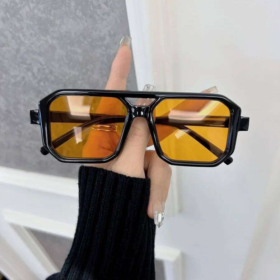 Designer Brand Square Sunglasses Women Men Casual Rectangle Frame Sun Glasses Female Mirror Colors Luxurious Fashion Y260207