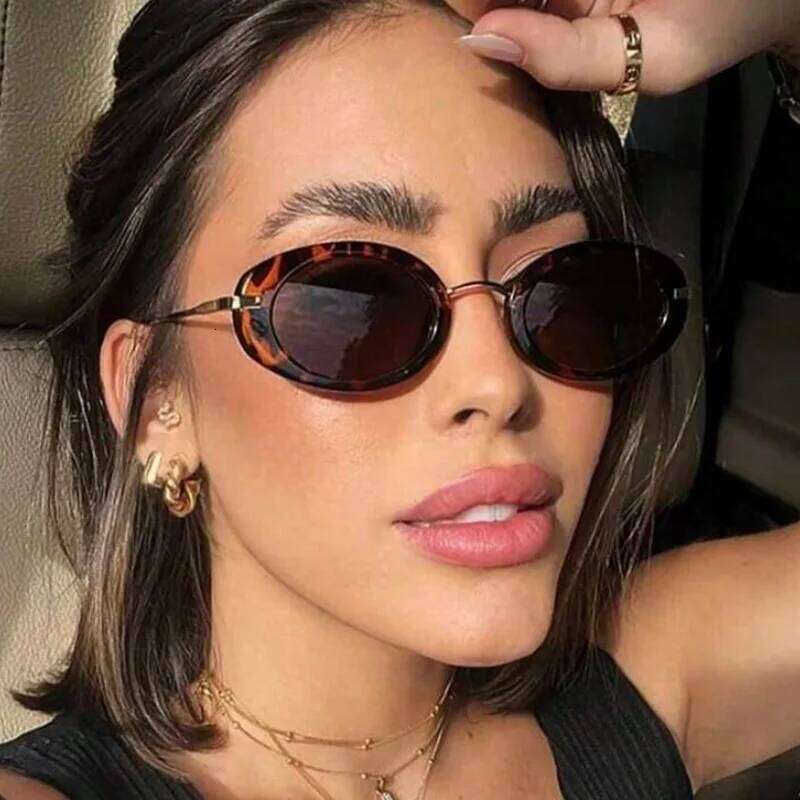 New Vintage Round Sunglasses Women Men Brand Circular Sun Glasses Oval Eyewear Oculos De Sol for Male Female Eyeglasses Y260207