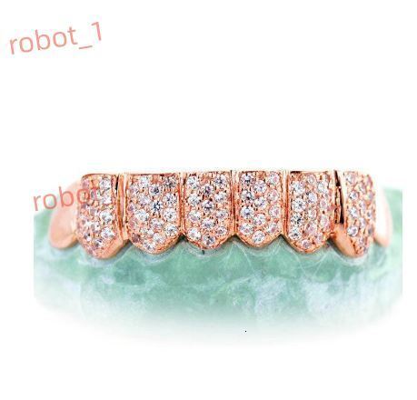 VVS Moissanite Diamond 8x8 Teeth Elegant 925 Sterling Silver 10K Gold Plated Fine Grillz Elegant 8x8 Teeth
