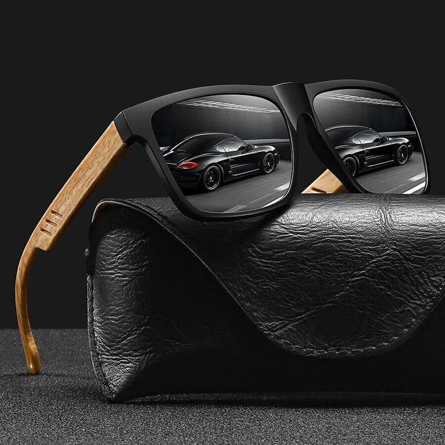 Fashion Vintage Unisex Square Sunglasses Men Women Fishing Driving Man Luxury Brand Designer Sun Glasses UV400 Eyewear Y260207