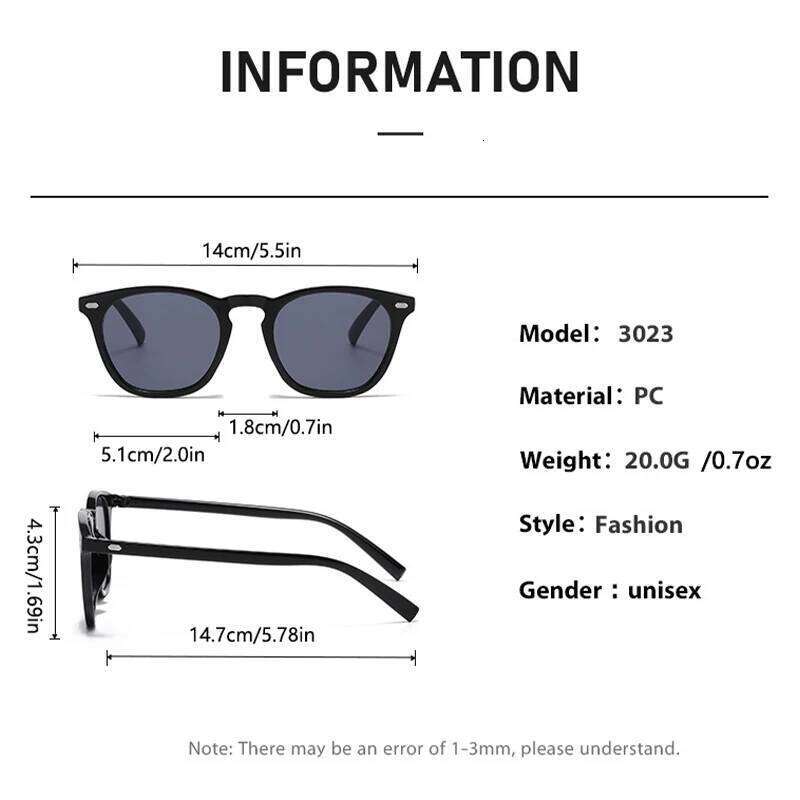 New Midai Personalized Round Polarized Fashion Sunglasses JH3023 Y260207