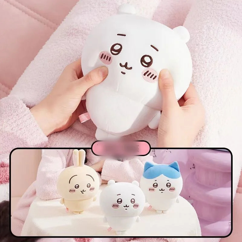 nime Figures Chikawas Cartoon Cute Plush Keychain Figures Hachiware Usachi Small Feet Pendant Self Deprecating Bear Doll Gift 260130