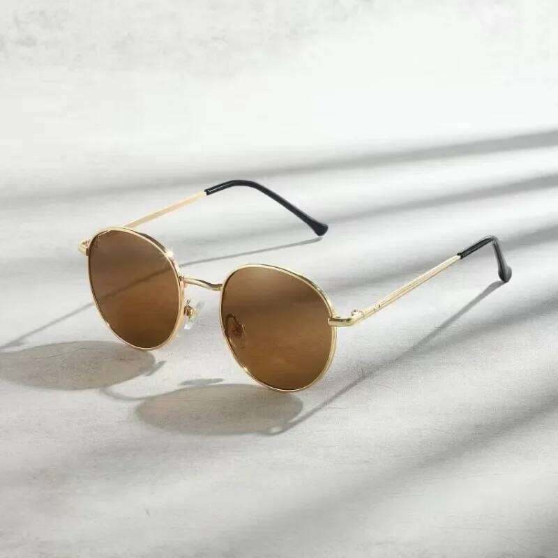 New Fashion Round Women Sunglasses Brand Designer Vintage Men Glasses Metal Frame Eyewear UV400 Gafas De Sol Mujer Y260207