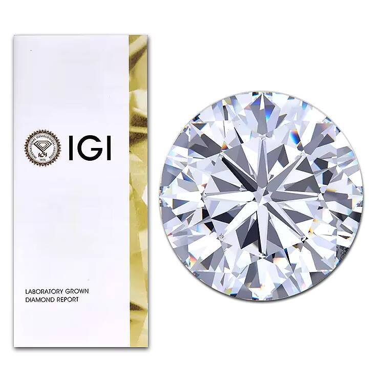 35 Ct IGI White Loose Lab Grown round Brilliant Cut Diamond VS1 Clarity for Engagement Rings or Jewelry Making