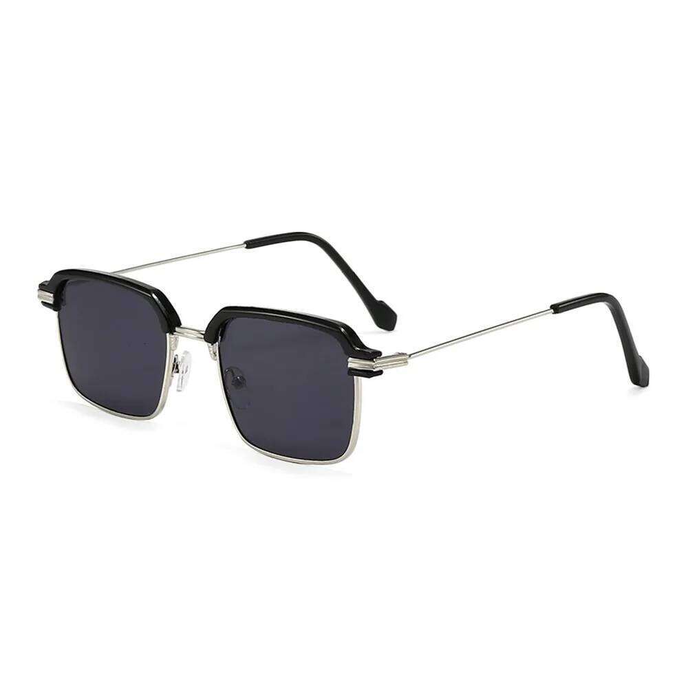 Summer Spring Hinges Sunglasses Metal UV400 Protection Cycling Eyewear Casual Retro Square Frame Sun Glasses for Women Men Y260207
