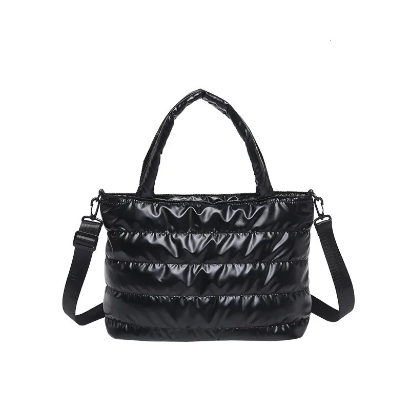Large Capacity Womens Tote Bag Fashionable Winter Of The Season Handheld Trendy Cotton Jacket Shoulder Bag Ca260128